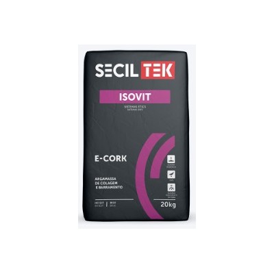 Argamassa Colag./Regularização Isovit E-Cork 20kg Seciltek