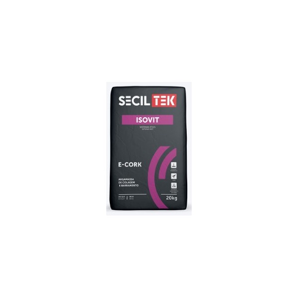 Argamassa Colag./Regularização Isovit E-Cork 20kg Seciltek