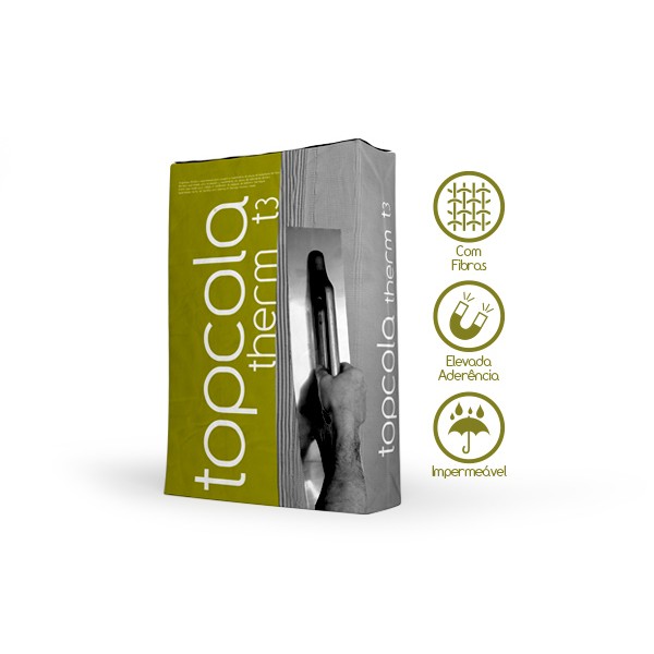 Argamassa P/Capoto Topcola Therm T3 Branca 20kg