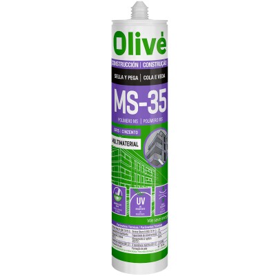 Silicone Cola e Veda Olive MS-35 Branco