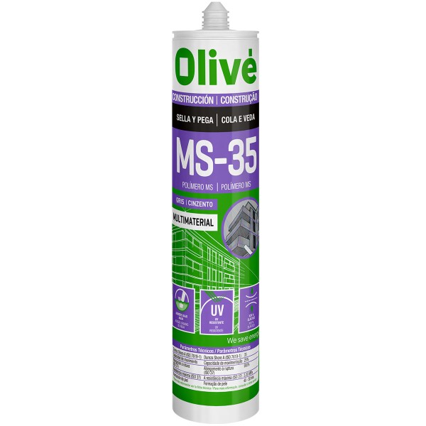 Silicone Cola e Veda Olive MS-35 Branco