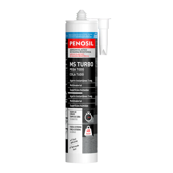 Silicone Cola e Veda MS Turbo PENOSIL Cinza