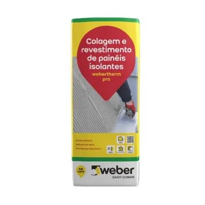 Massa Colagem P/Capote Webertherm Pro Cinza 25Kg