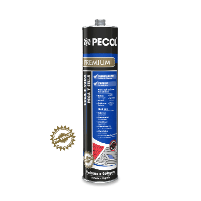 Silicone Cola e Veda PECOL Premium Branco