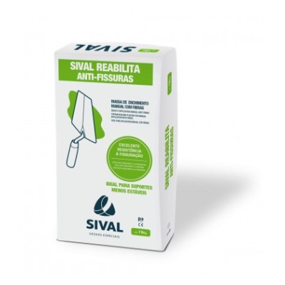 Massa Estuque Sival Reabilita Anti-fissuras Normal 19Kg