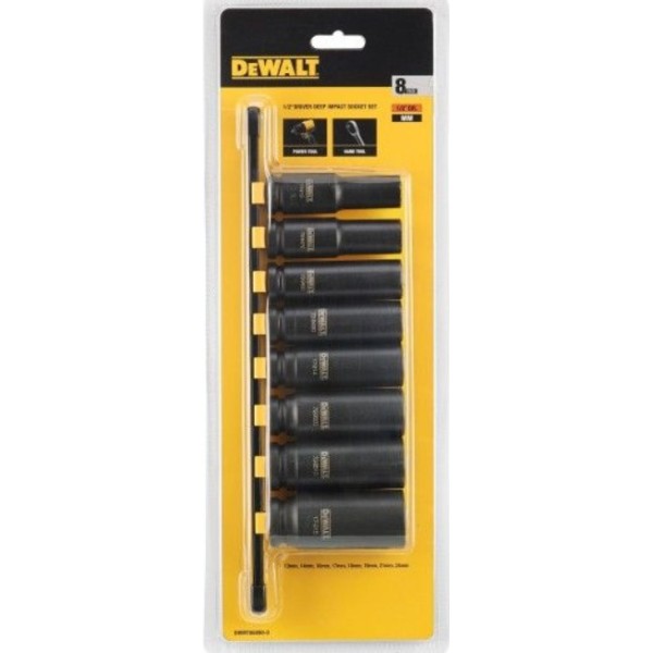 Jogo Chave Caixa Impacto Longa 1/2" Dewalt DWMT86090-0