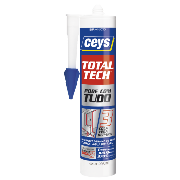 Silicone Cola e Veda Ceys Total Tech Cinza