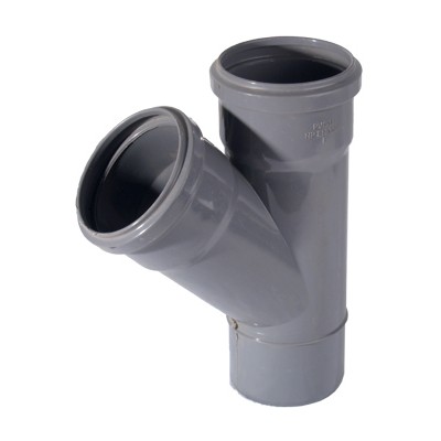 Forquilha PVC 90mmX45º Din