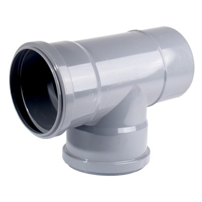 Tê PVC 110mmX87º Din