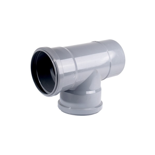 Tê PVC 75mmX87º Din