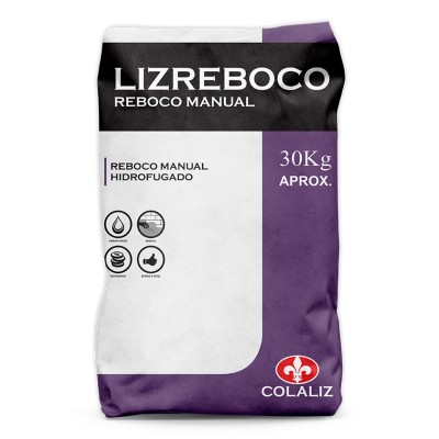 Reboco Lizreboco Manual Hidrof. Branco 30Kg