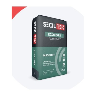 Argamassa Ecocortiça ECOCORK Masonry 20kg Seciltek