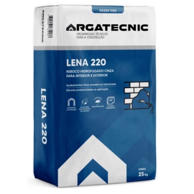 Reboco Int./Exterior Lena 220 Cinza 25kg