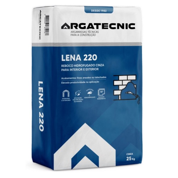 Reboco Int./Exterior Lena 220 Cinza 25kg