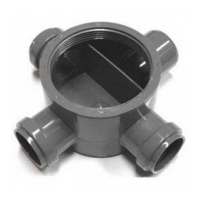 Caixa Sifão PVC 110x40x50x80mm 3 Ent. Din