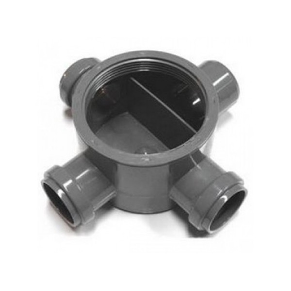 Caixa Sifão PVC 110x40x50x80mm 3 Ent. Din