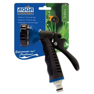 Pistola Bimaterial P/Rega C/Cabeça Regulavel 7 Posições Azul 