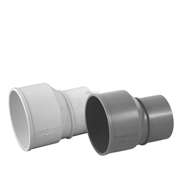 Redução PVC Exc. F/M 90mmx75mm P/Tubo Branco