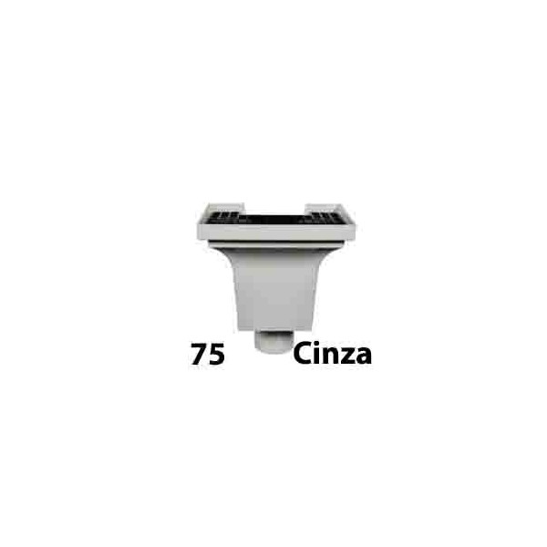 Capitel Quadrado Cinza 75mm