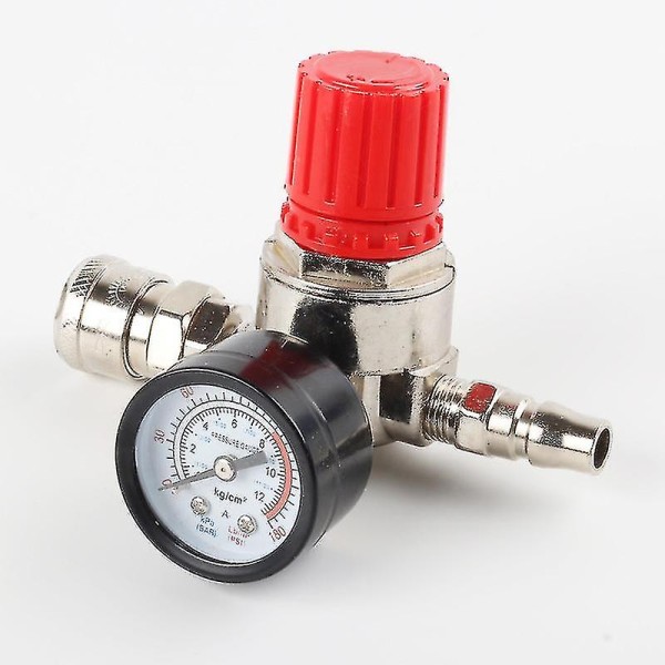 Regulador Pressão P/Compressor 1/4"-1/8" C/Manom. + Eng. Rápido