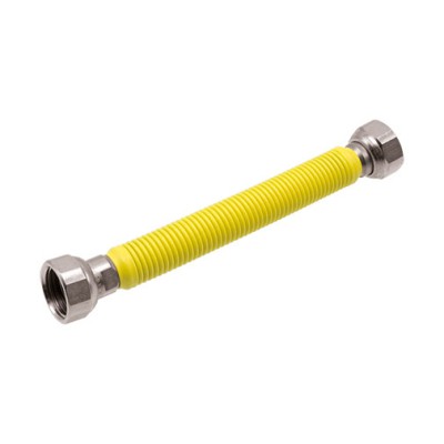 Bicha Lira Inox P/Gás 1/2"x1/2" F/F 100-170mm