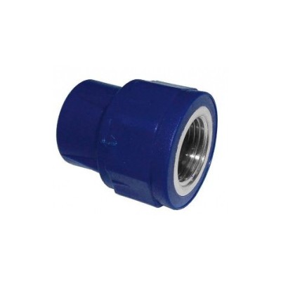 União Roscada F PP-R Azul 20x1/2