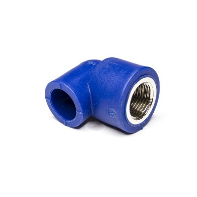 Joelho Roscado F PP-R Azul 20x3/4 