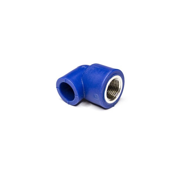 Joelho Roscado F PP-R Azul 20x3/4 