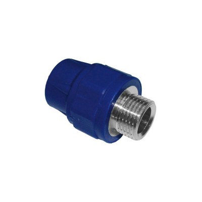 União Roscada M PP-R Azul 25x3/4