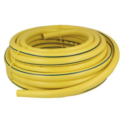 Mangueira Tricotada 19mm Amarela (Rolo 25mt)