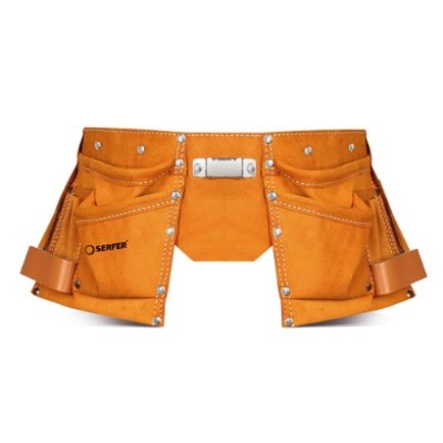 Bolsa Dupla P/Ferram. Pele 10 Div. C/Cinto 99910