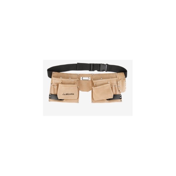 Bolsa Dupla P/Ferram. Pele 6 Bolsos C/Cinto PC6BOL Bellota 