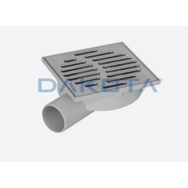 Ralo Rebaixado ( Aro PP e Grelha Inox ) 150x150mm
