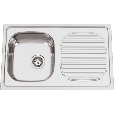 L.Loiça Inox Encastrar Smart 1 Pia + Escorredor