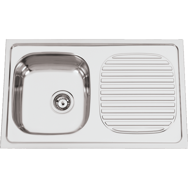 L.Loiça Inox Encastrar Smart 1 Pia + Escorredor