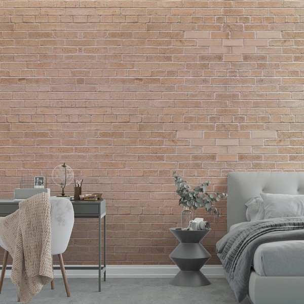 Vinilico Papel Pint. LineaWall Trends Comb. Retardada Ladrilho Bege 65cmx2,8mt