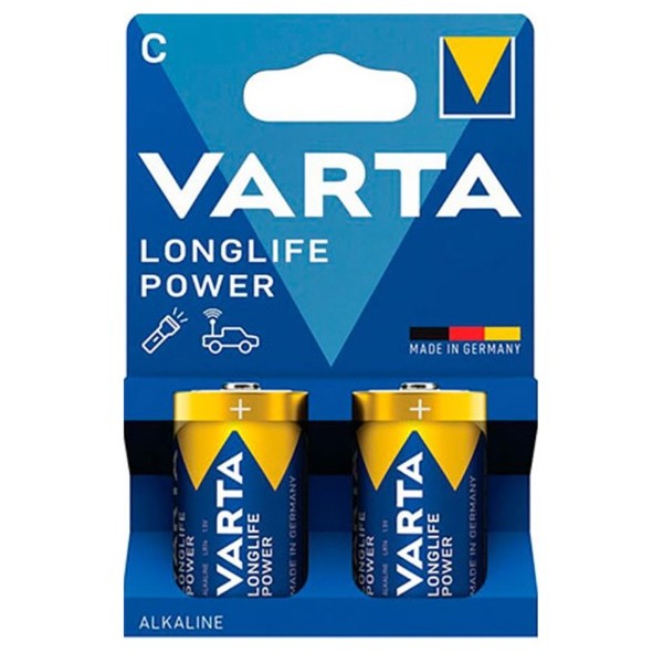 Pilha Varta Longlife Power Alcalina LR14 C (Blister 2)