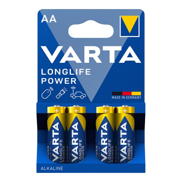 Pilha Varta Alcalina Longlife Power AA LR6