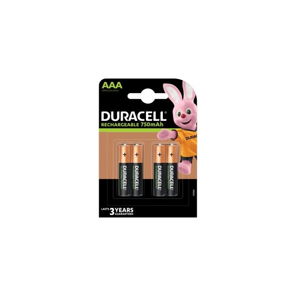 Pilha Duracell Recarregaveis HR06 1300mAh (blister 4 Uni.)