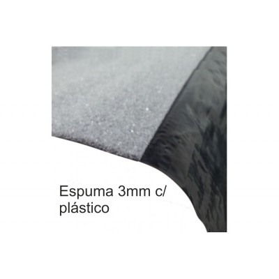 Espuma Polietileno 3mm C/ Plástico 1,60x45mt