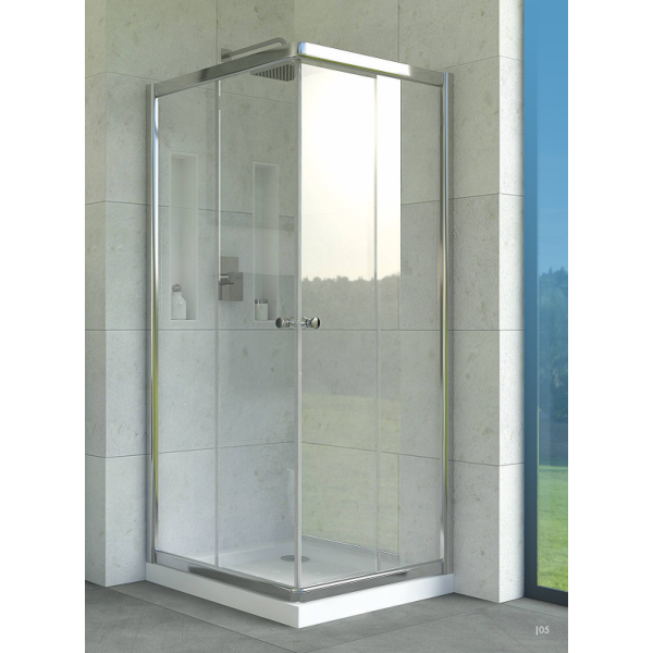 Frontal duche cr. s/ base 2 Portas 1500mm 