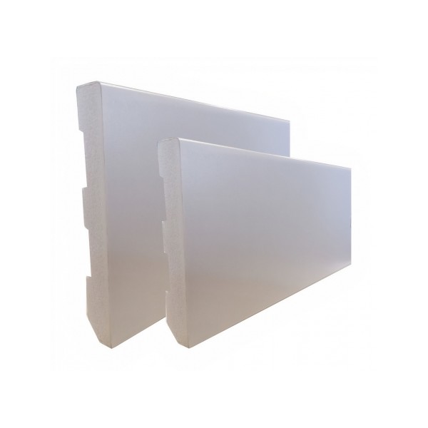 Rodapé 100mm PVC Expandido Rev. CPL Branco