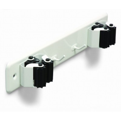 Suporte Duplo P/Vassoura Branco Brinox