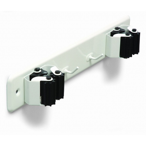 Suporte Duplo P/Vassoura Branco Brinox