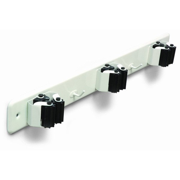 Suporte Triplo P/Vassoura Branco Brinox