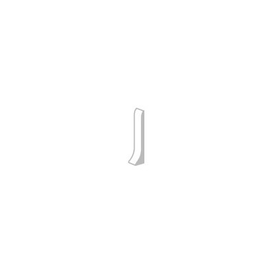 Terminal Direito P/Rodapé Zacalo Z3 PVC 60mm Branco