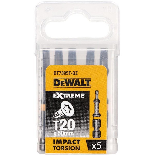 Conj. 5 Bits Torx DeWalt T25x25mm DT7256-QZ