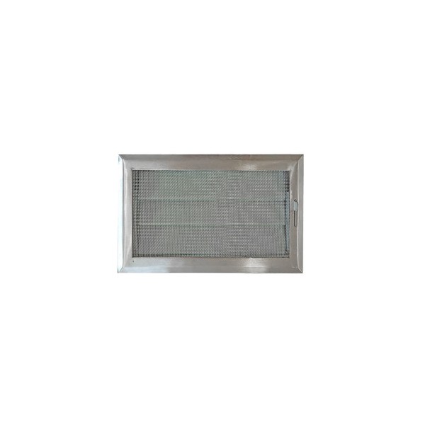 Grelha Vent. Aluminio c/ manipulo 150x150
