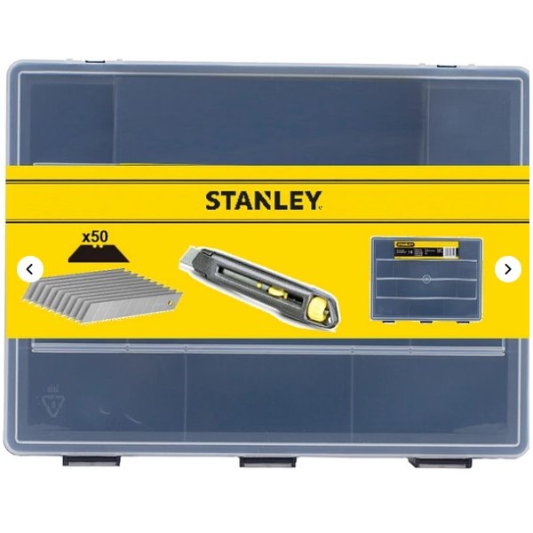 Pak Organizador Xisato + 50 Laminas Stanley STHT10018-9