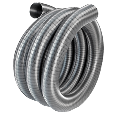 Tubo Duplo Flexível Inox D200mm 6m